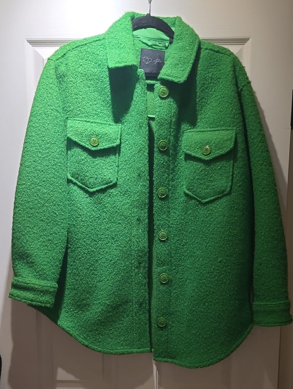 RD Style Bright Green Shacket